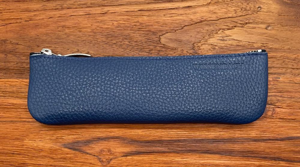 Leder Mäppchen Aris blau